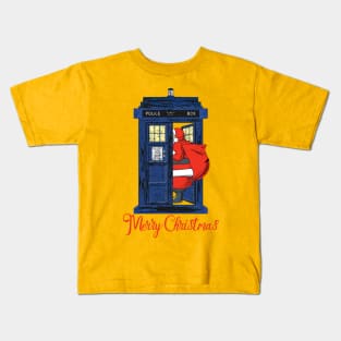 Christmas 1822 - Nicholas Visit The Blue Police Box 2 Kids T-Shirt